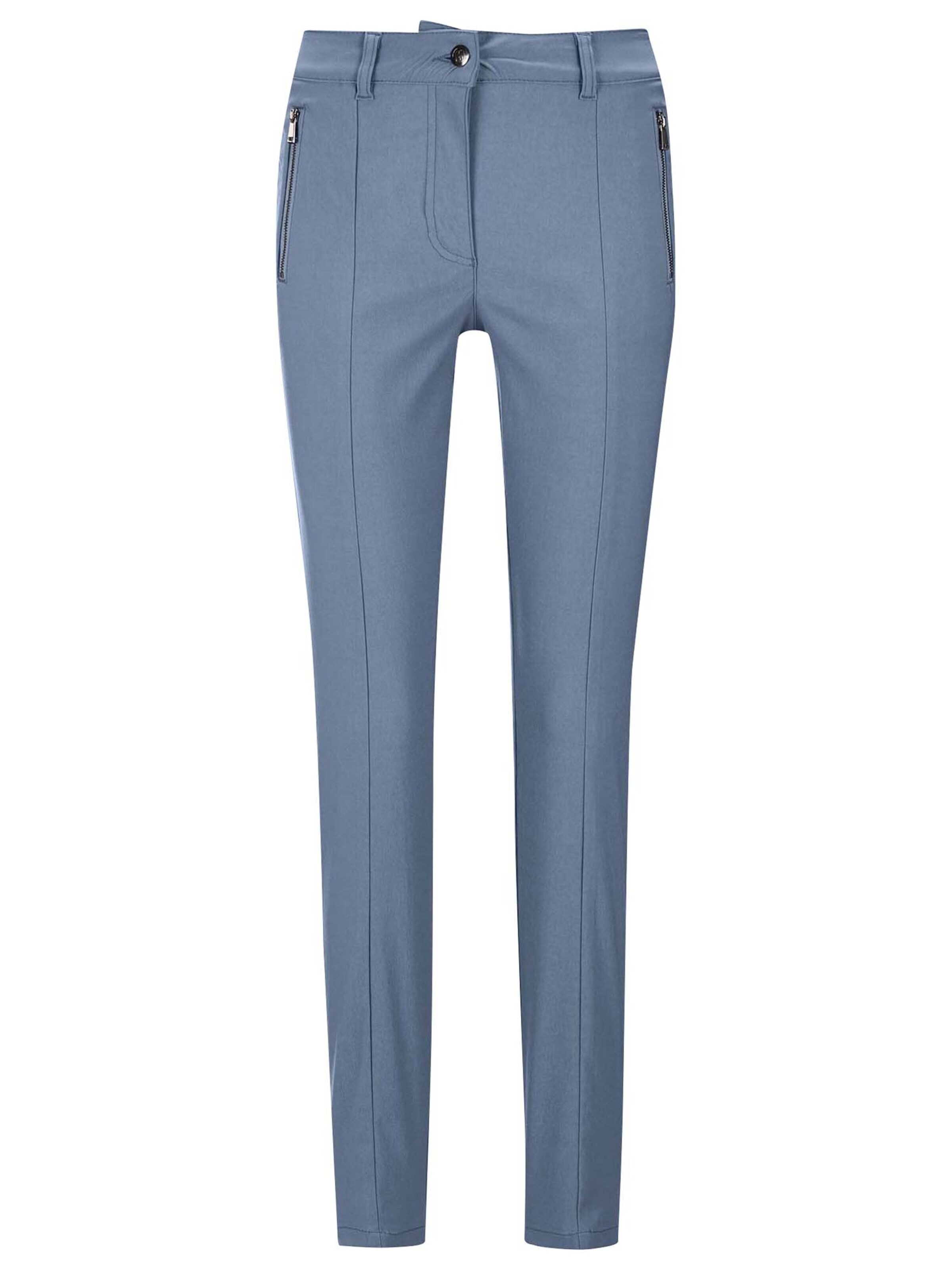 MADELEINE Skinny Hose in Blau: Vorderseite