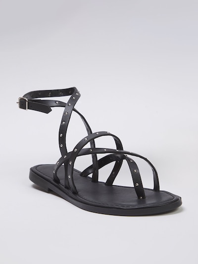 Trendyol T-Bar Sandals in Black, Item view
