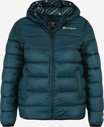 Champion Authentic Athletic Apparel Winter Jacket in Green: front