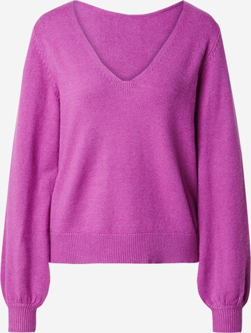 VILA Sweater 'RIL' in Purple: front