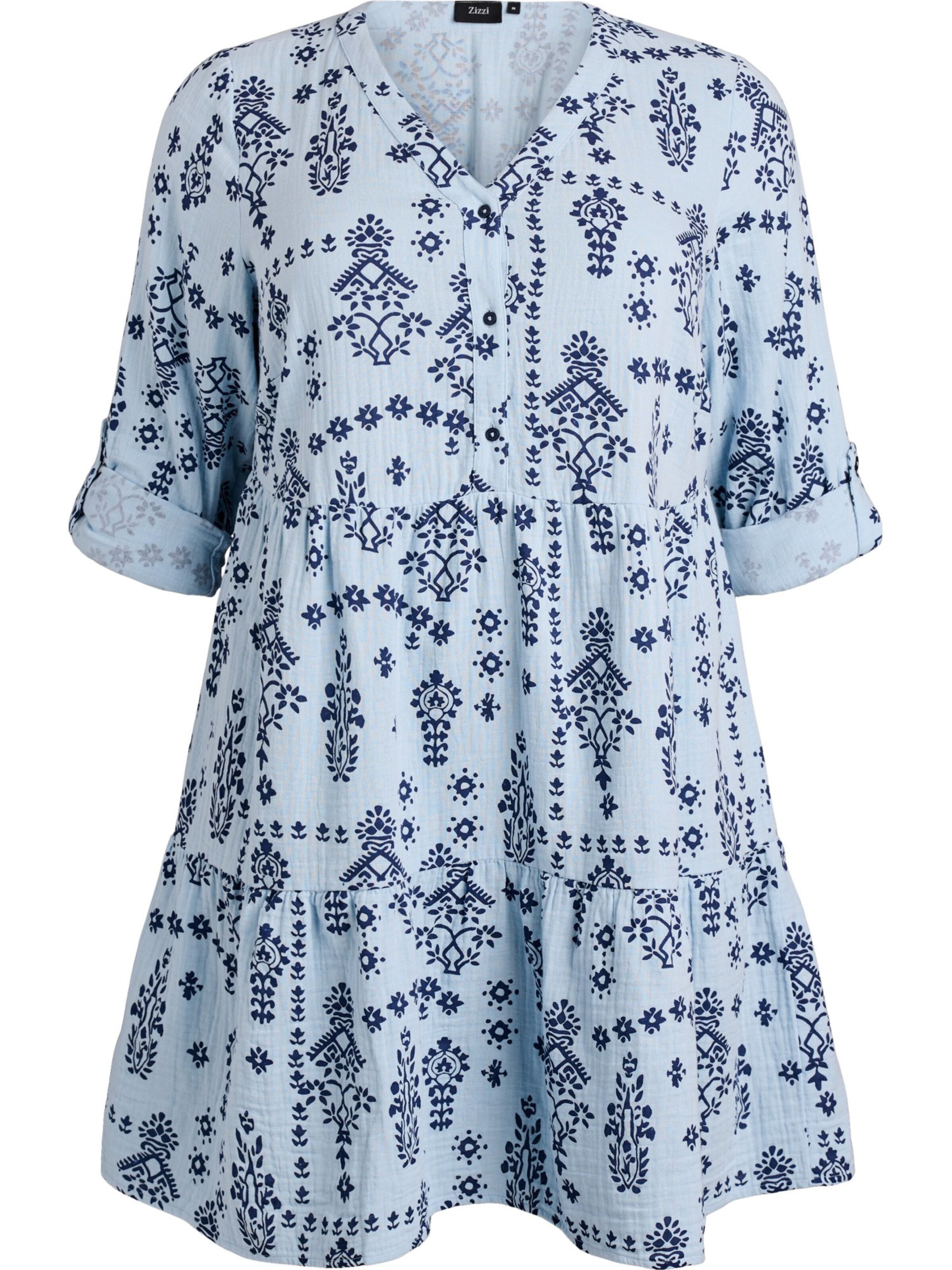 Zizzi Kleit 'Viva', värv sinine: eest vaates