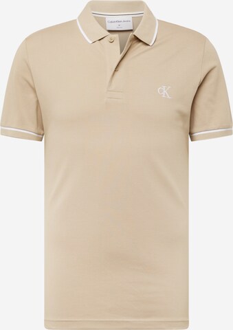 Calvin Klein Jeans Poloshirt in Beige: predná strana