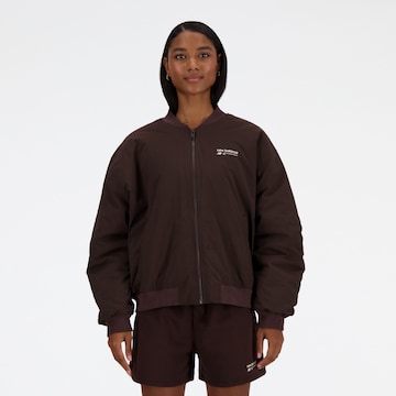 new balance Übergangsjacke 'Linear Heritage' in Lila: Vorderseite