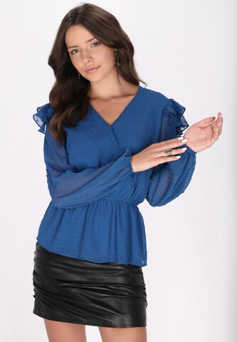 faina Blouse in Blue: front