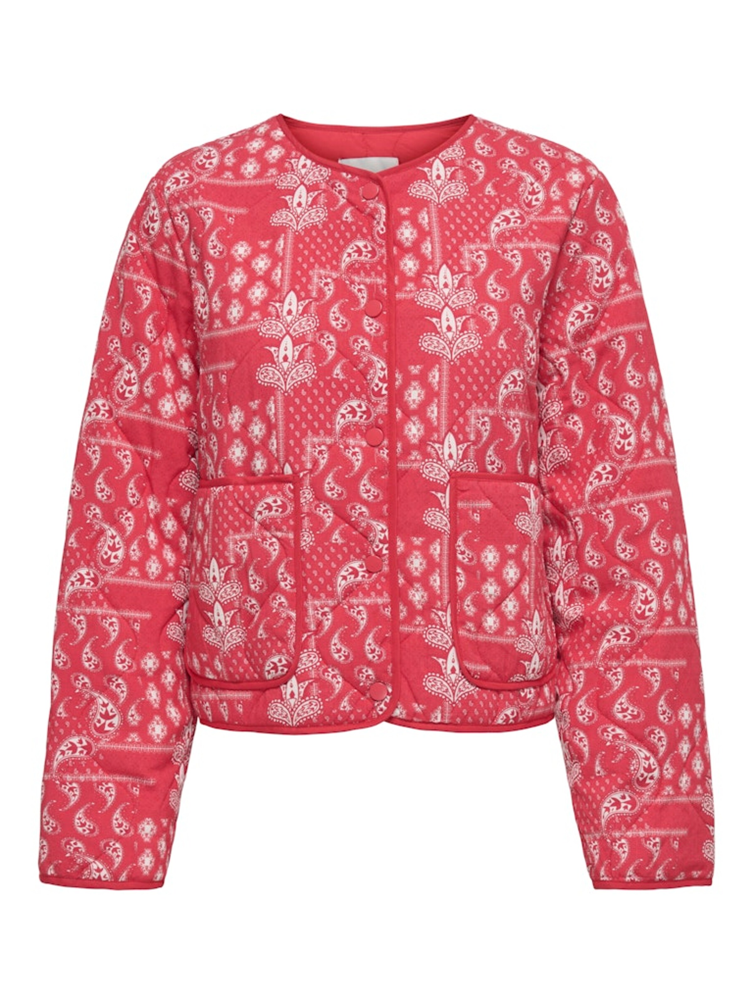 ONLY Veste mi-saison en rouge / blanc, Vue avec produit