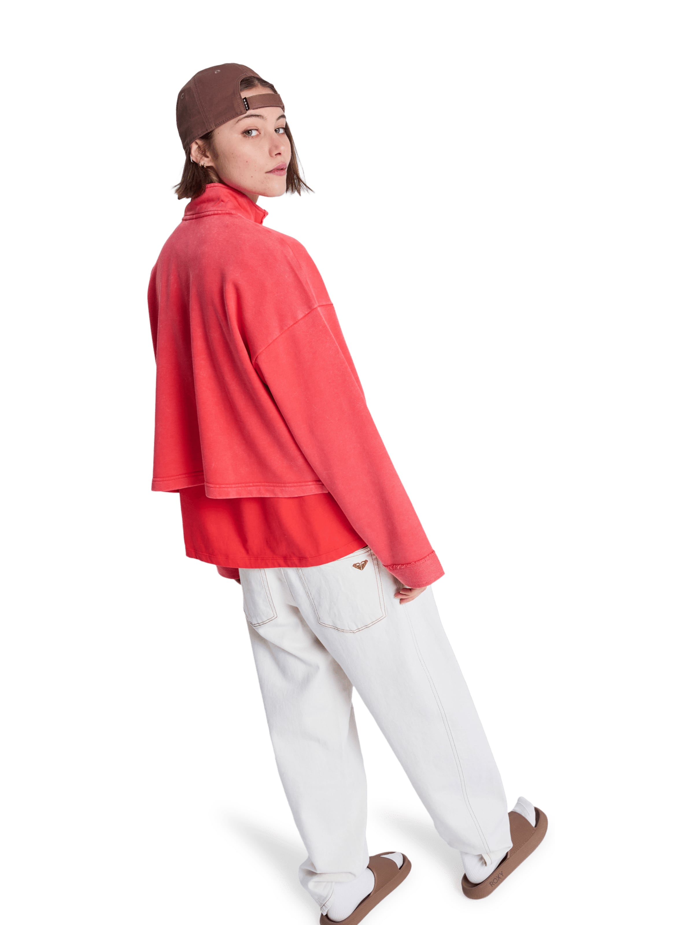 ROXY Sweatshirt 'Stars Catcher' in Red