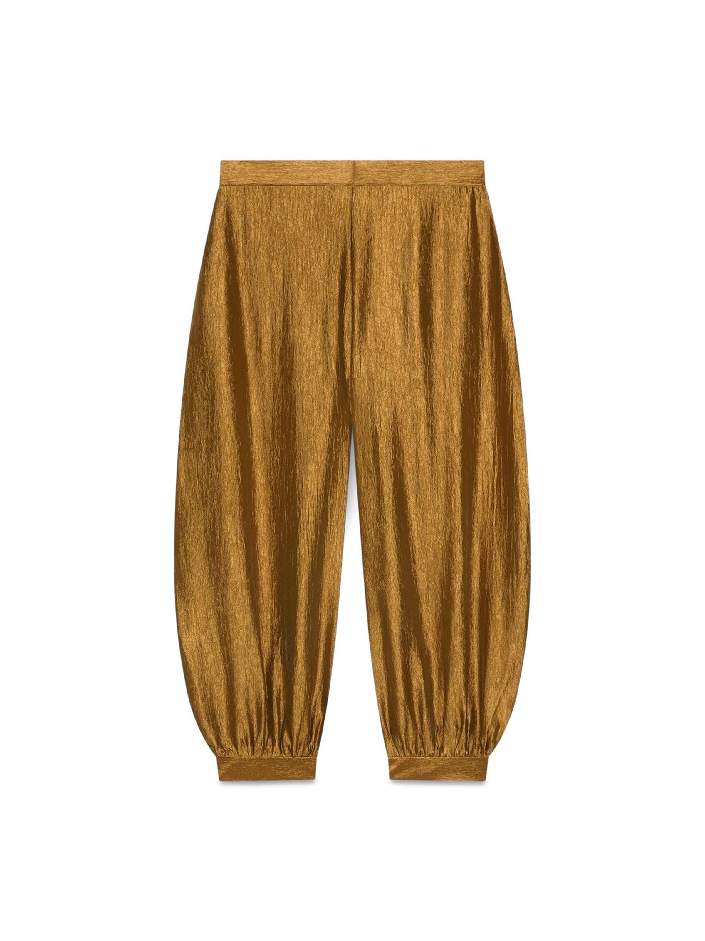 Baggy Pantalon Fiorella Rubino en or : devant