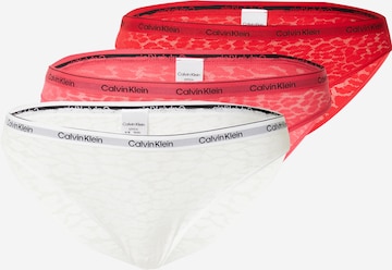 Slip Calvin Klein Underwear en rouge : devant