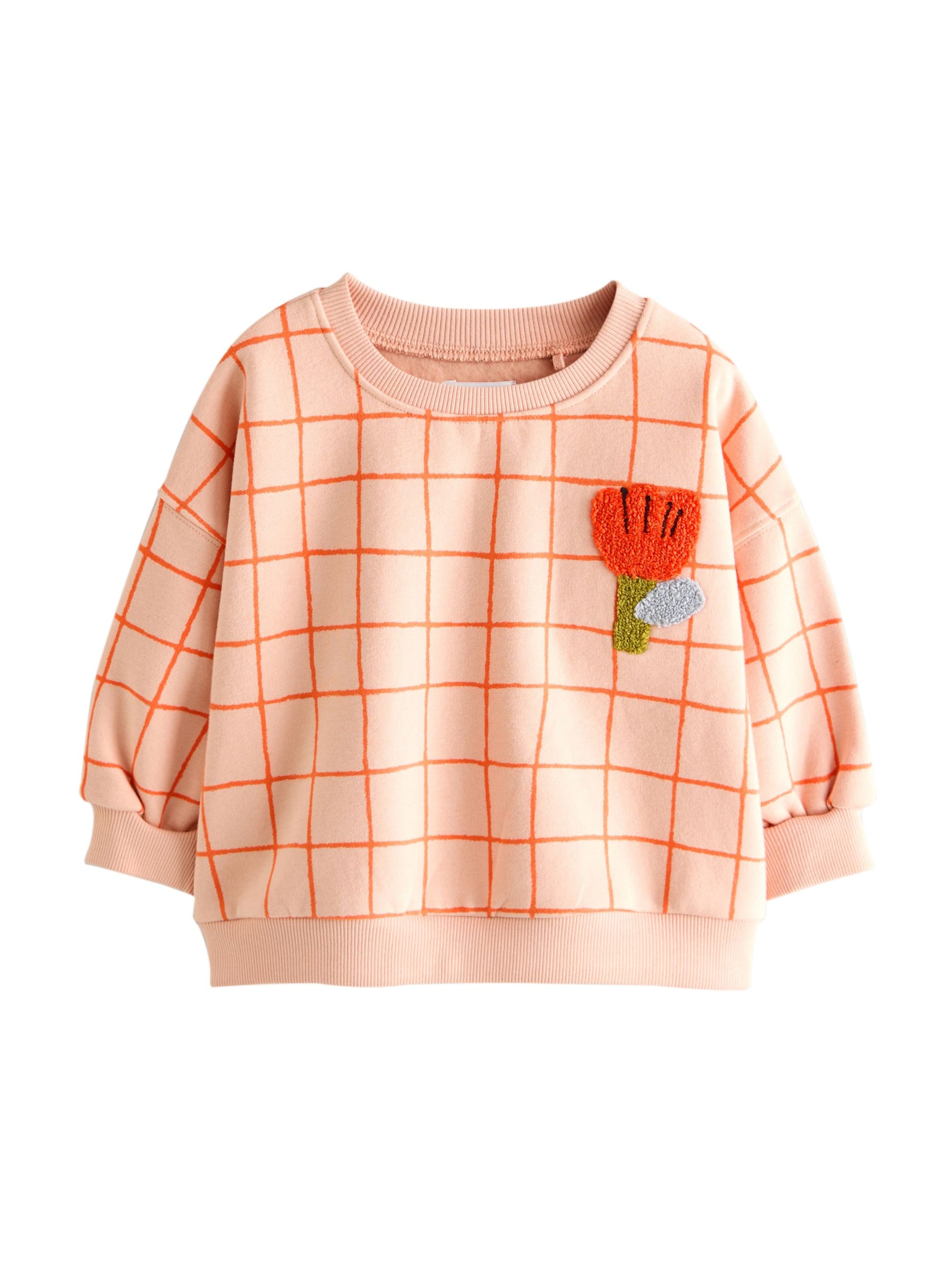 Sweat-shirt Next en rose : devant