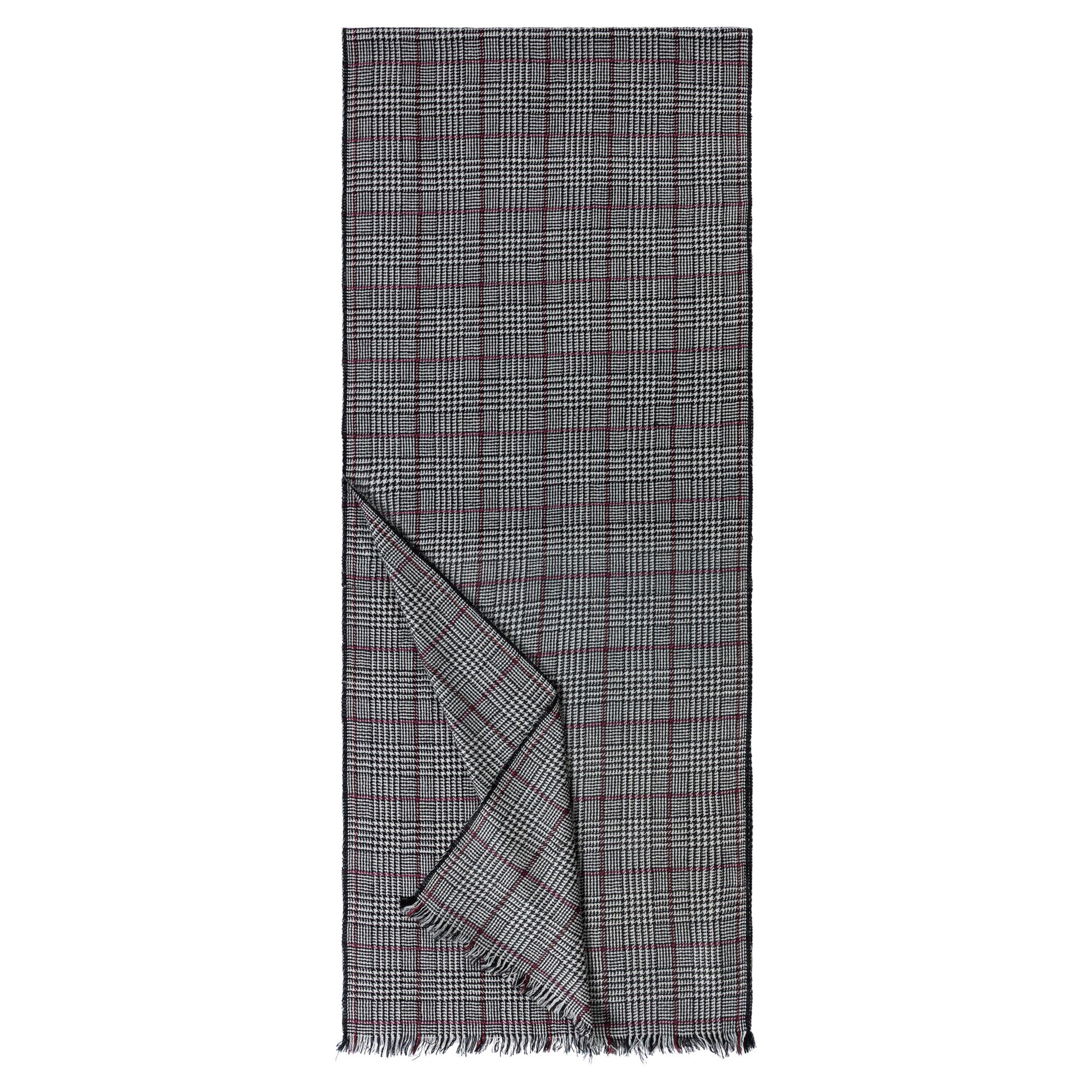 Roeckl Scarf 'FINE CHECK' in Black: front