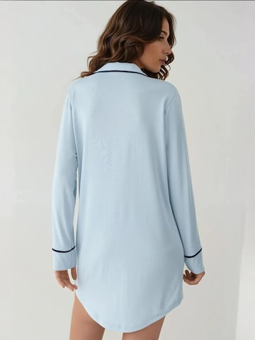 Chemise de nuit 'Lounge-Kleider' Hiccup en bleu
