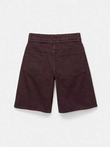 Regular Jeans de la Pull&Bear pe maro