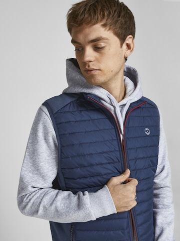 JACK & JONES Brezrokavnik | modra barva