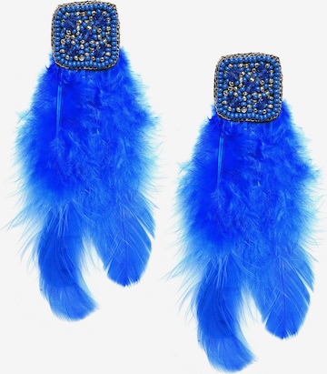 SOHI Earrings 'Tamara' in Blue: front