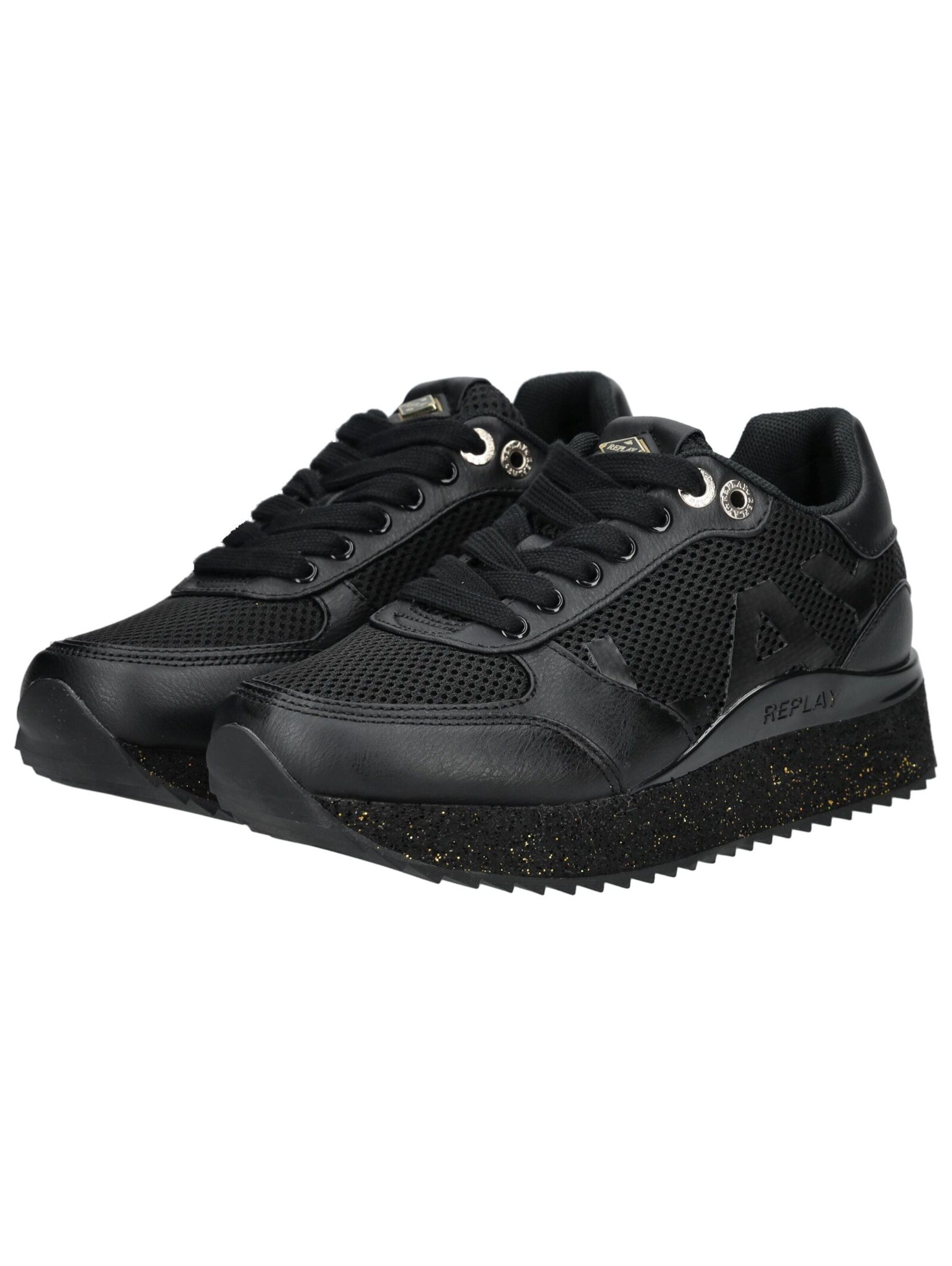 REPLAY Platform trainers in Black