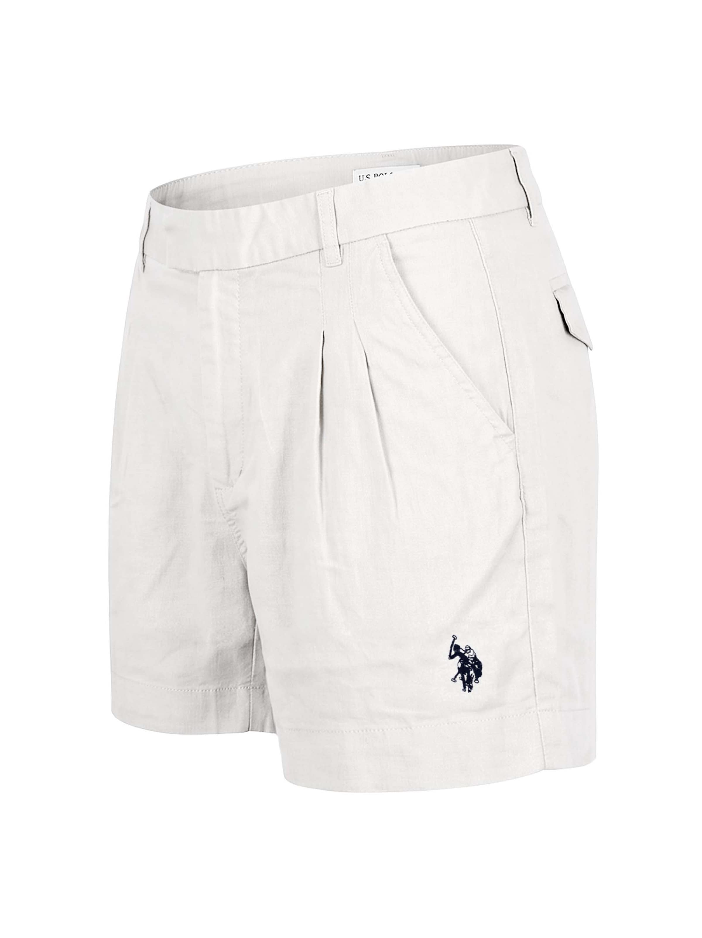 Regular Pantalon à pince U.S. POLO ASSN. en blanc