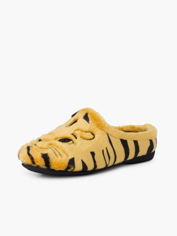 Pantoufle Pisamonas en jaune : devant