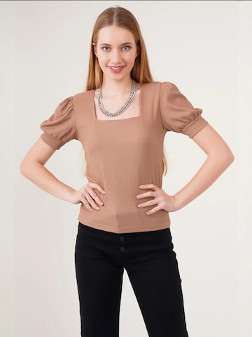 Bigdart Bluse in Beige: Vorderseite