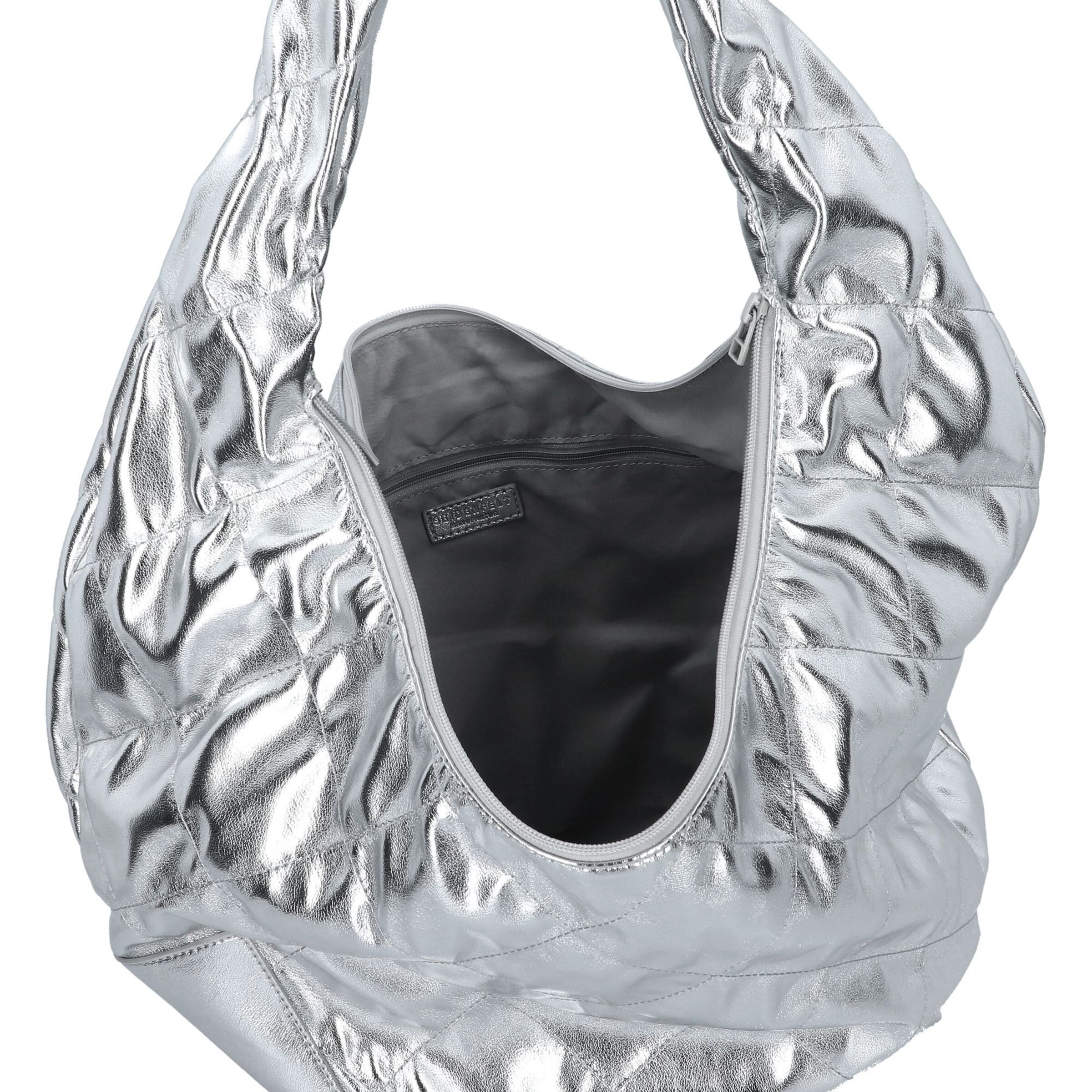 Borsa a spalla 'Evenes' di Seidenfelt in argento