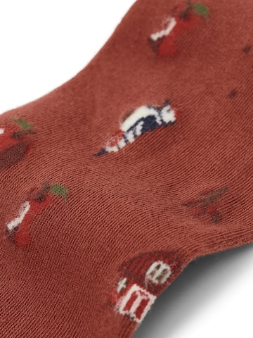 Von Jungfeld Socken 'Herbst Icons' in Rot