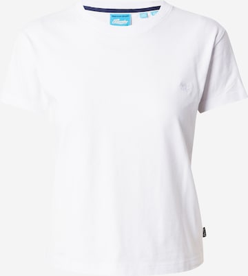 T-shirt 'Essential' Superdry en blanc : devant