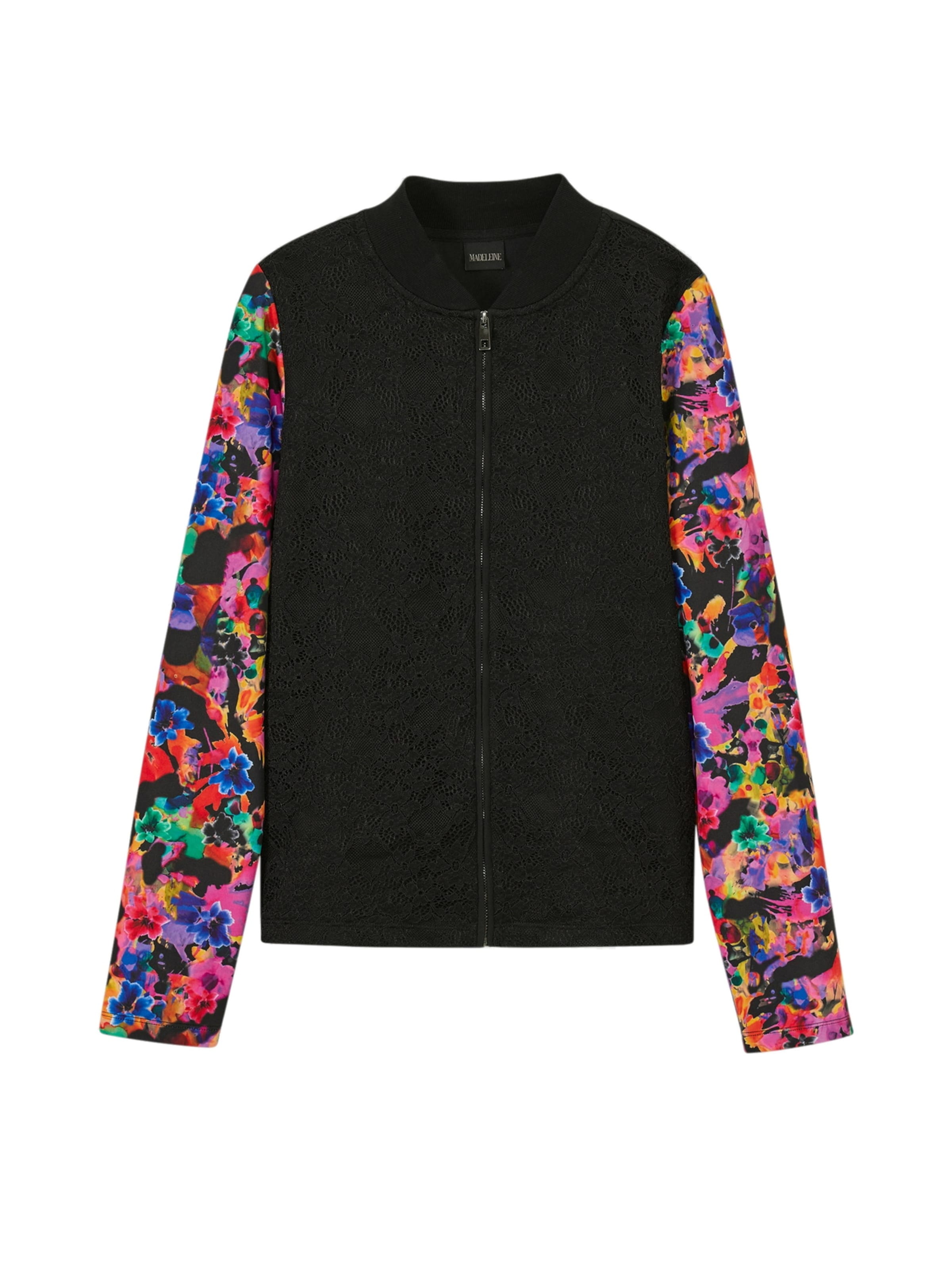 Veste mi-saison MADELEINE en noir : devant