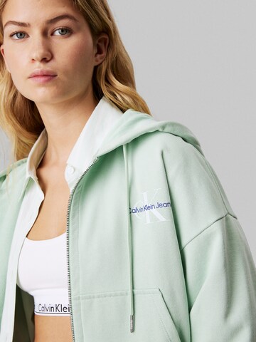 Calvin Klein Jeans Sweat jacket in Green