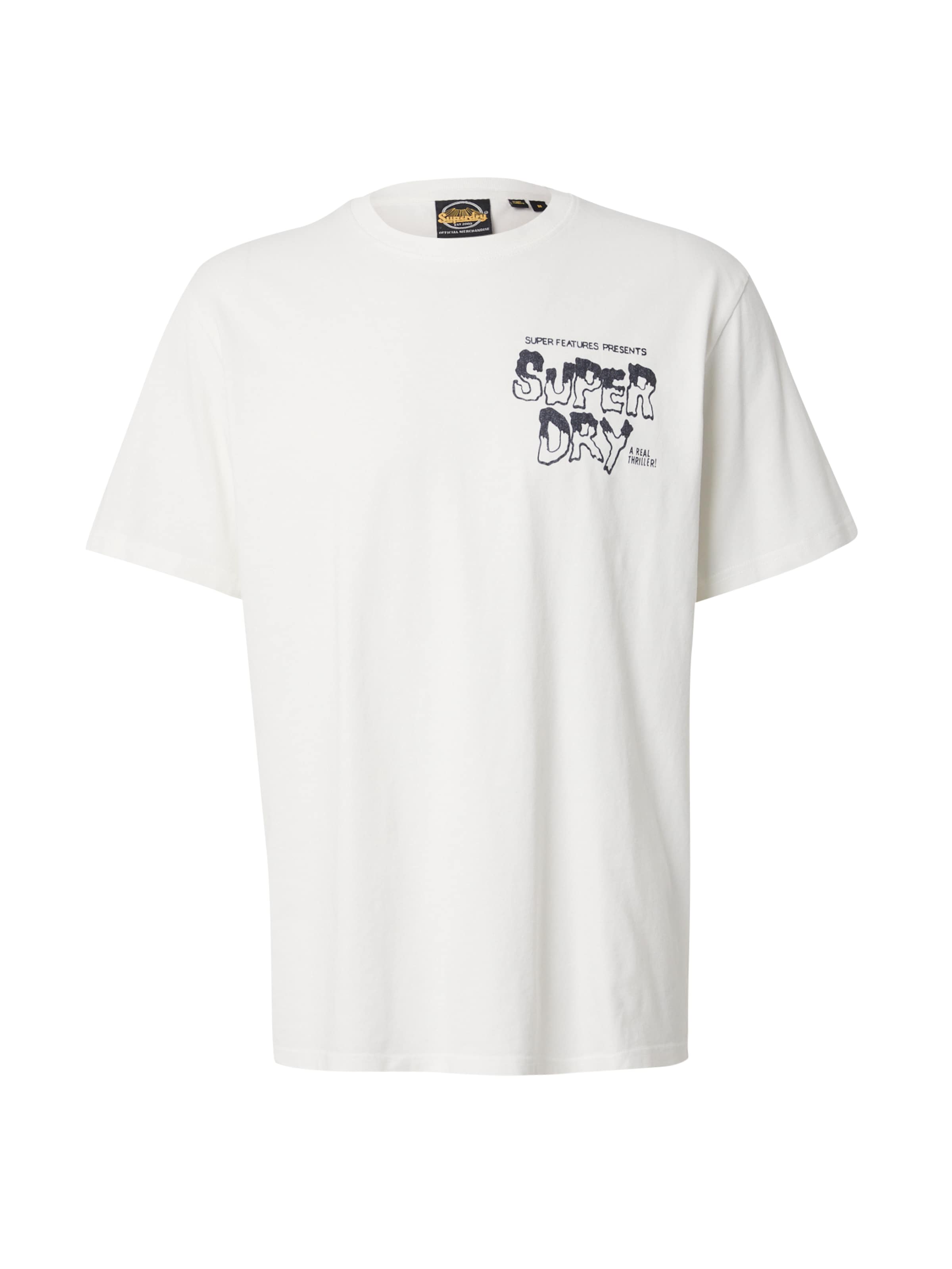 Superdry Тениска 'MOVIE' в бяло: отпред