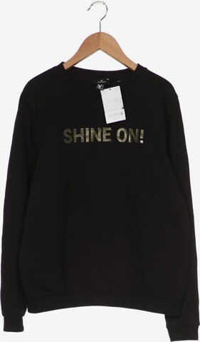 TOM TAILOR Sweatshirt & Zip-Up Hoodie in L in Black: front