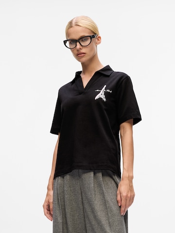 Maglietta di Karl Lagerfeld in nero: frontale