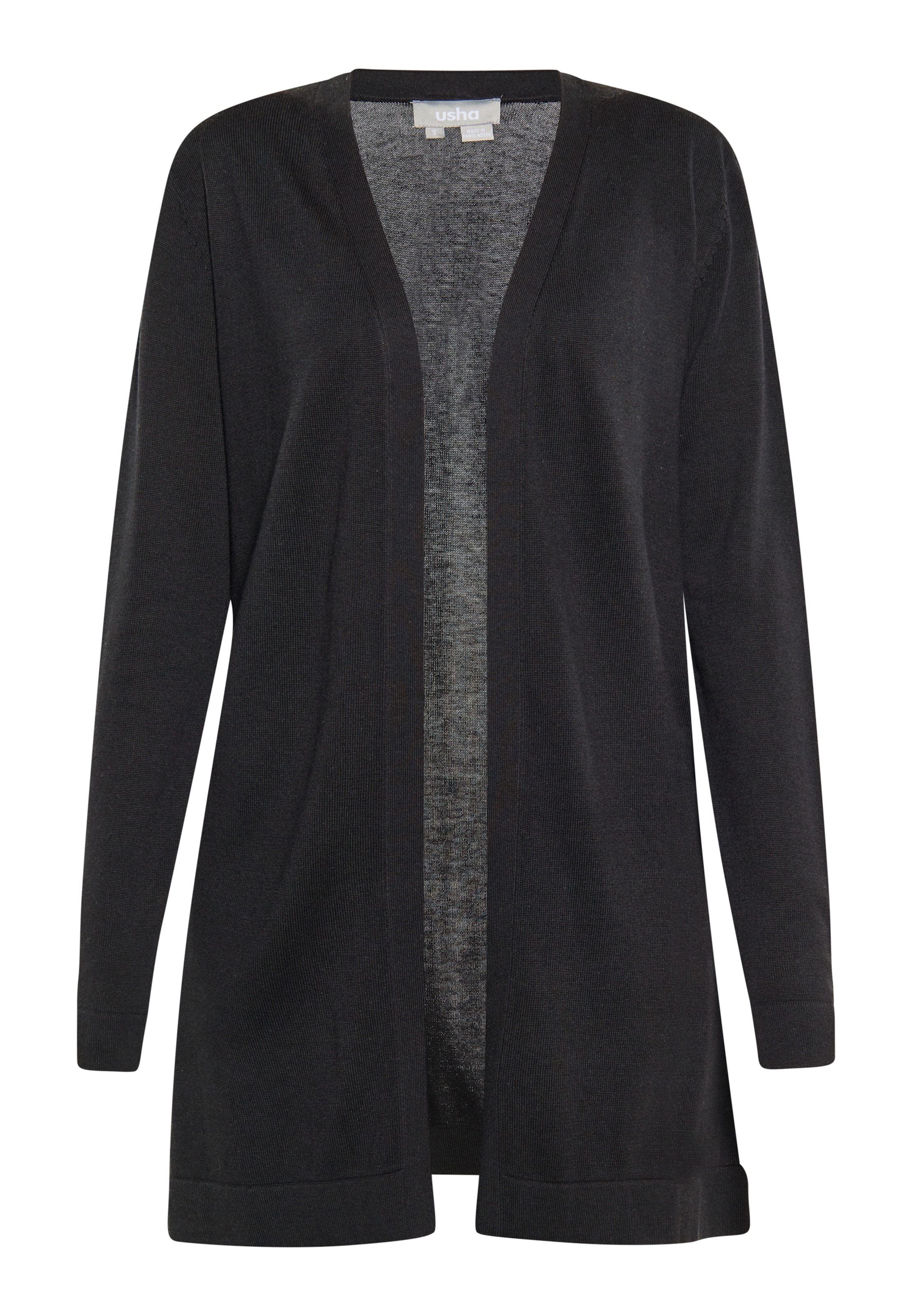Cardigan Usha en noir : devant
