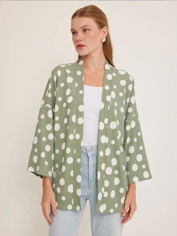 Bigdart - Kimono em verde: frente