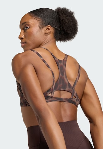 ADIDAS PERFORMANCE - Bustier Sujetador deportivo 'Optime' en marrón