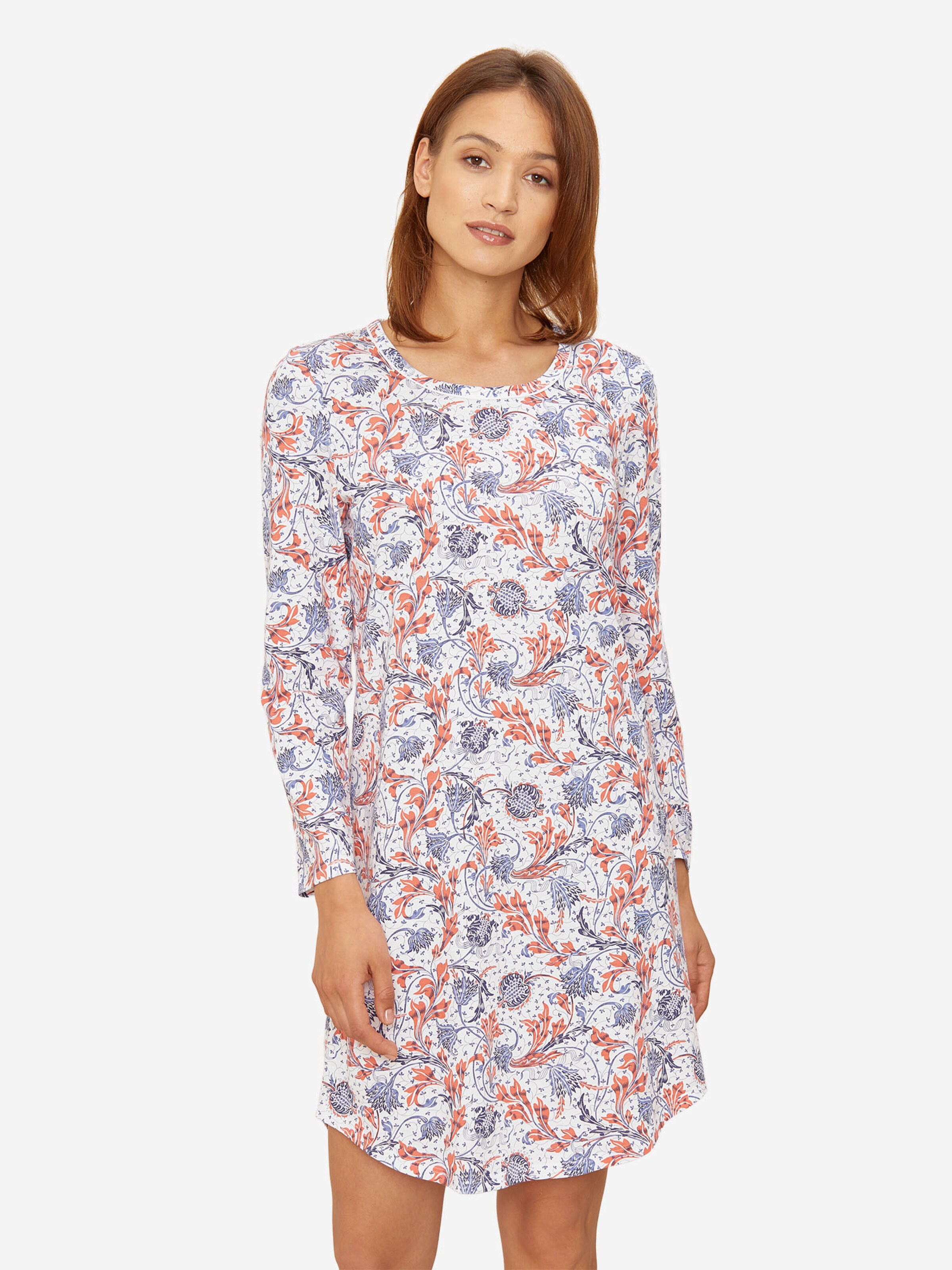 Rösch Nightgown ' Basic ' in Blue: front