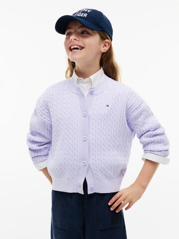 TOMMY HILFIGER Strickjacke in Lila: Vorderseite