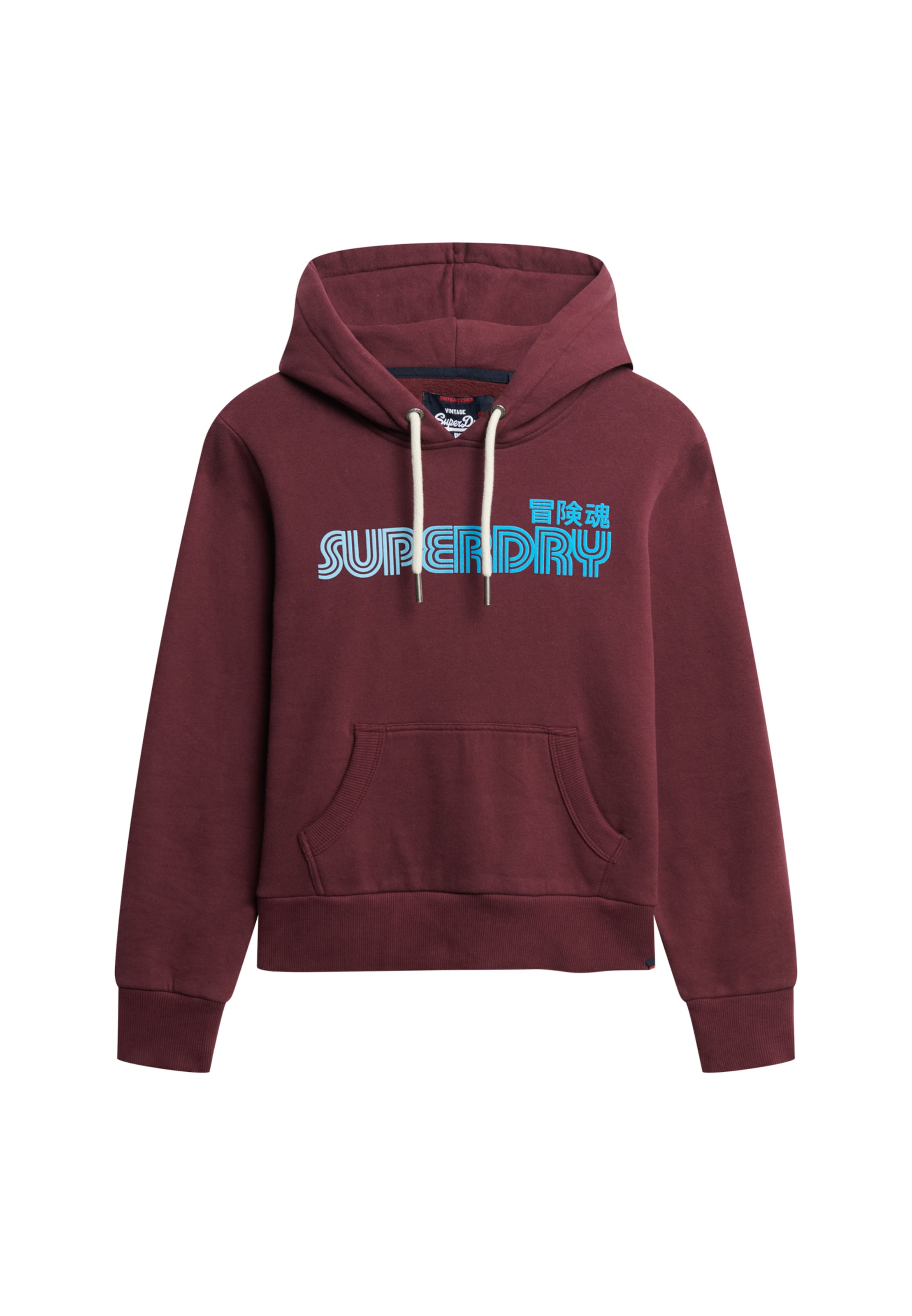 Superdry Bluzka sportowa w kolorze czerwony: przód