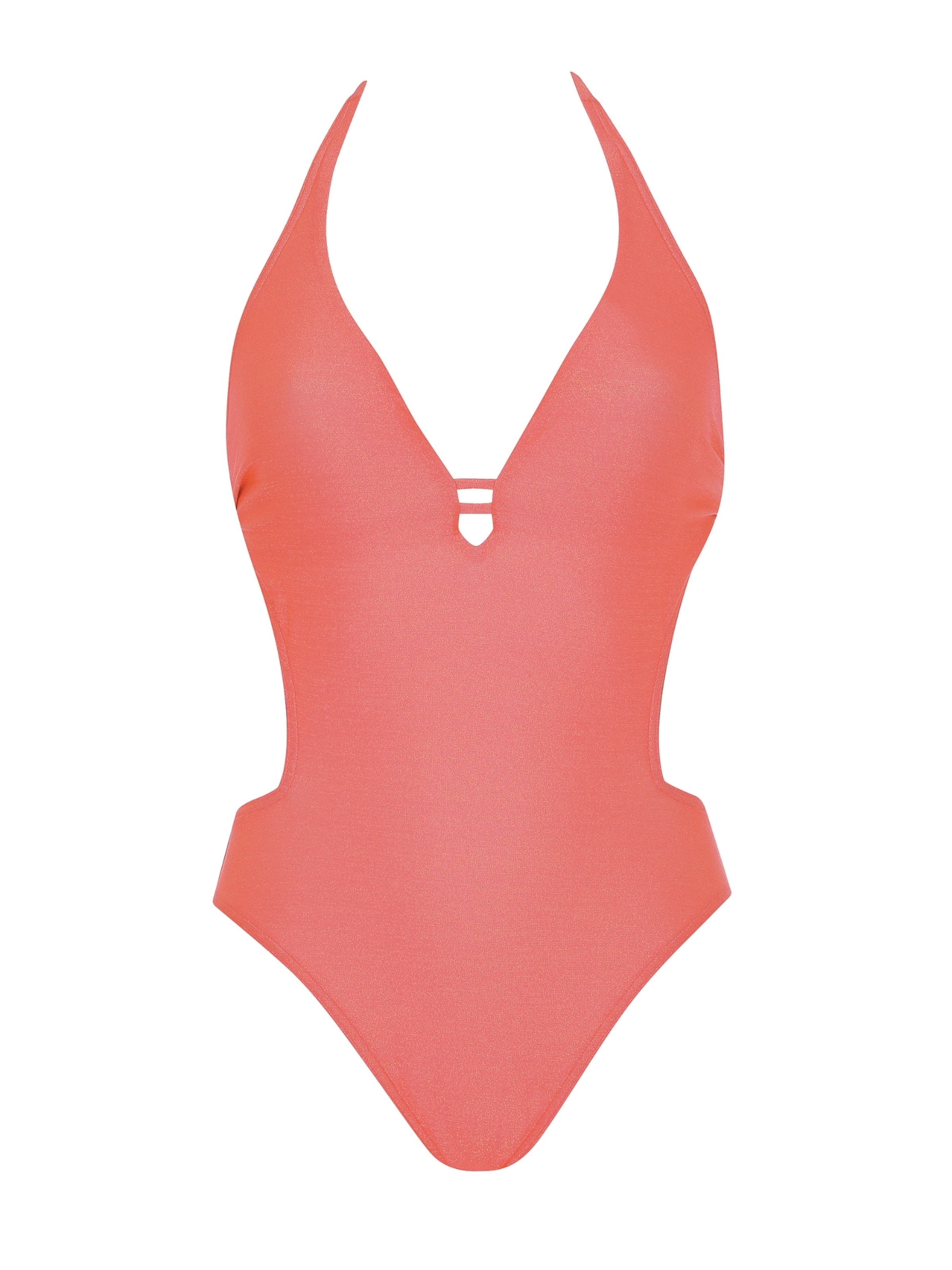 OLYMPIA Bustier Badeanzug in Pink: Vorderseite
