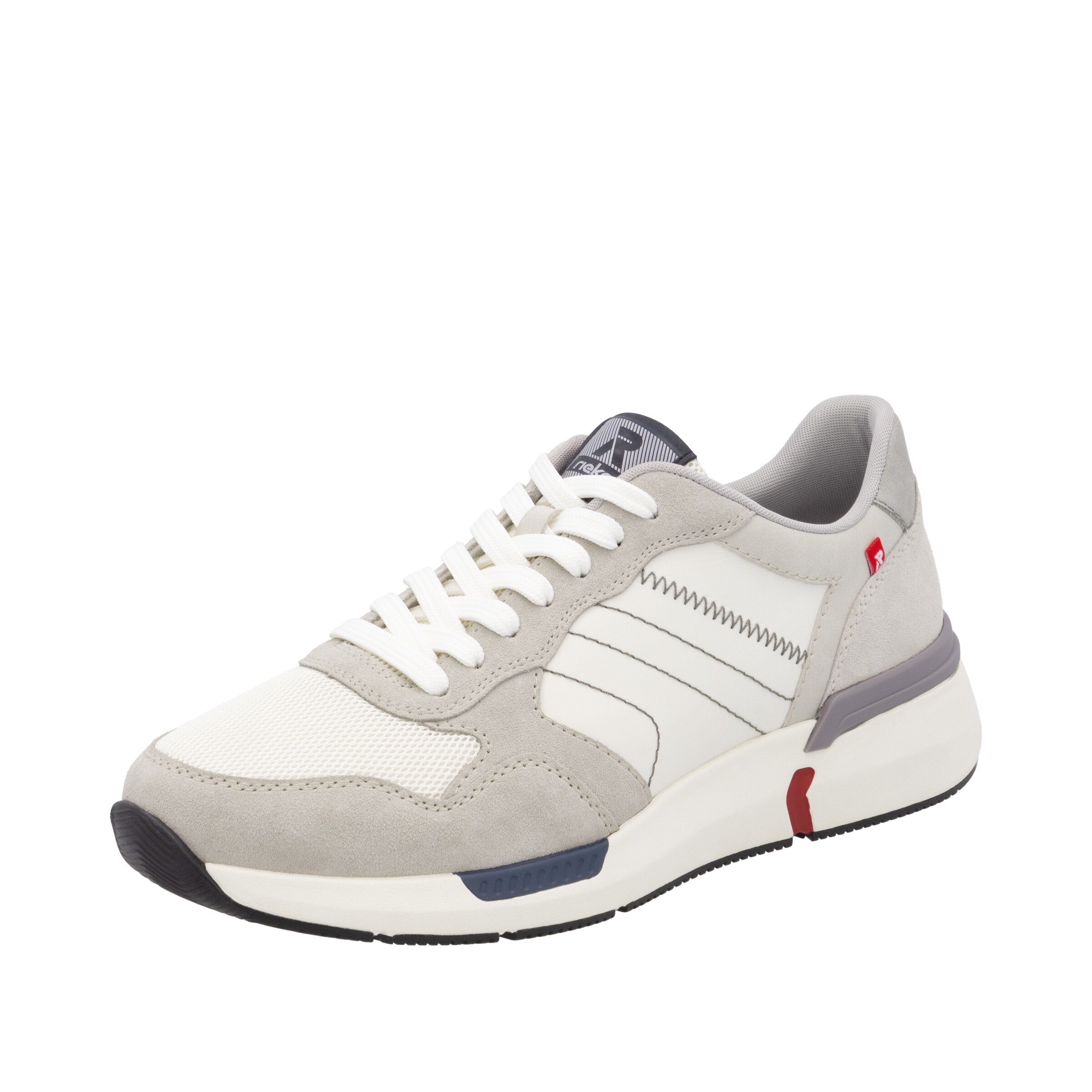 Rieker Sport Baskets basses en gris / blanc, Vue avec produit