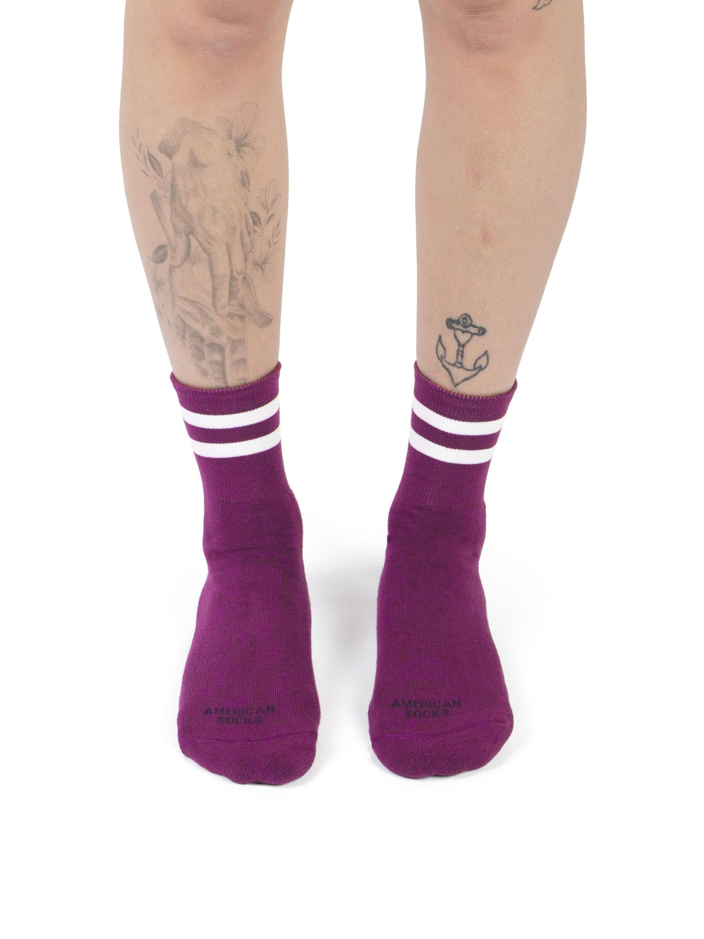 American Socks Socks 'Plum' in Red