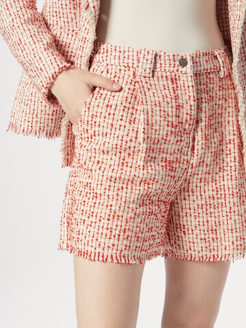 UNITED COLORS OF BENETTON Normální Kalhoty se sklady v pase – pink