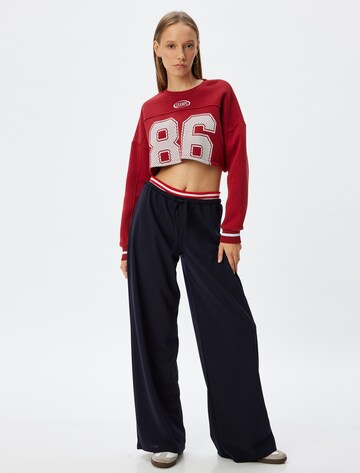 Koton Wide leg Broek in Blauw