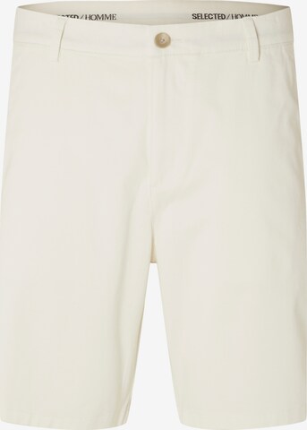 SELECTED HOMME - Calças chino 'BILL' em bege: frente