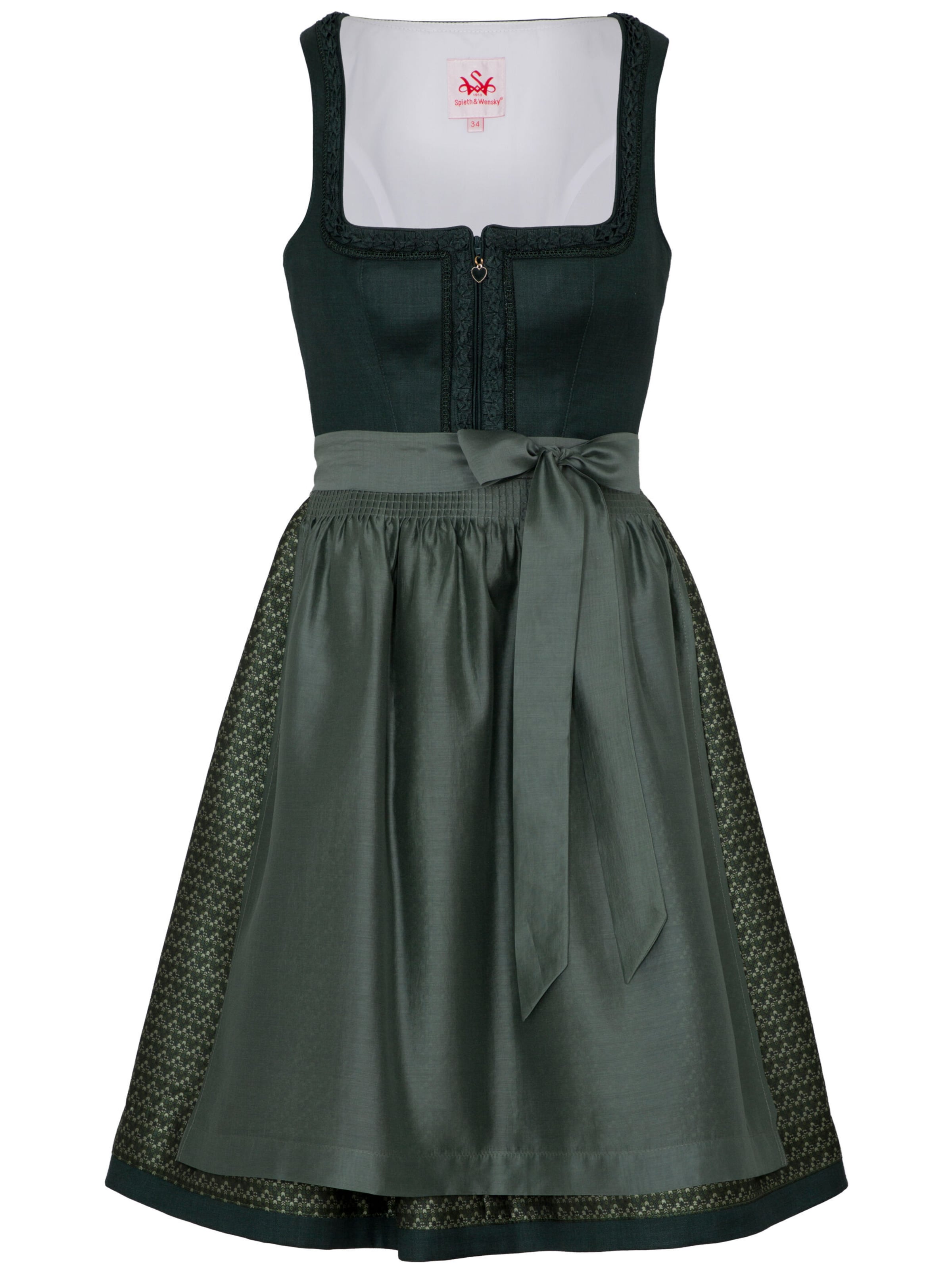 Dirndl 'Fantasia' SPIETH & WENSKY en vert : devant
