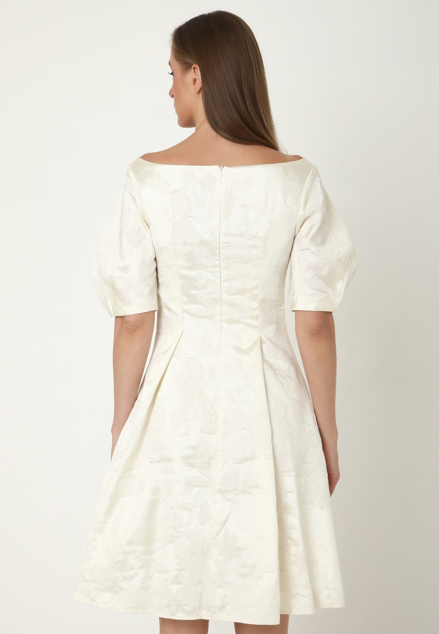 Madam-T Kleid ROBERTA in Weiß 