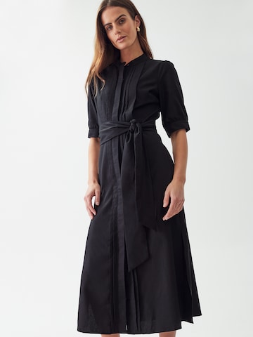 Willa - Vestidos camiseiros 'LOUNGE' em preto