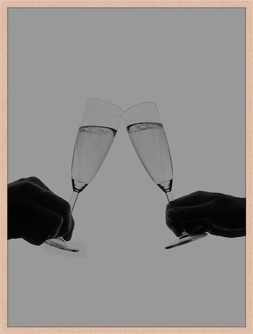 Liv Corday Bild 'Cheers!' in Grau: predná strana