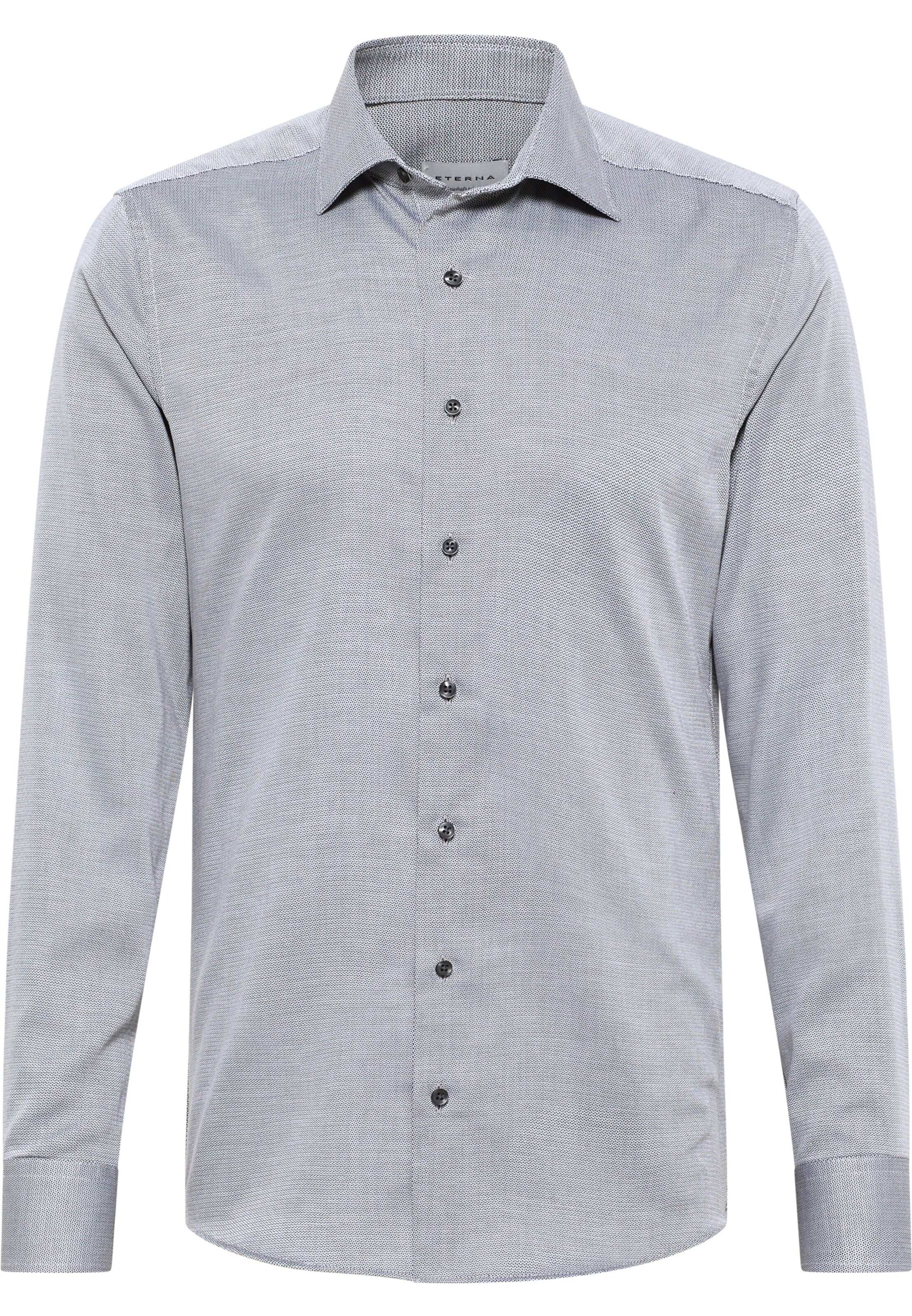 ETERNA Slim fit Business Shirt in Grey: front