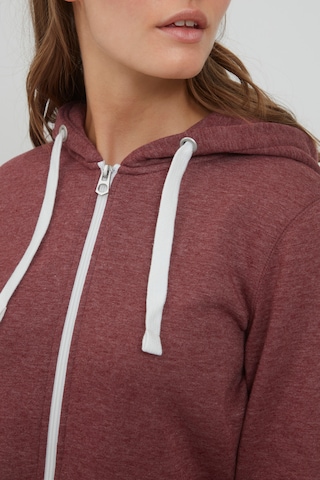 Oxmo Zip-Up Hoodie in Red