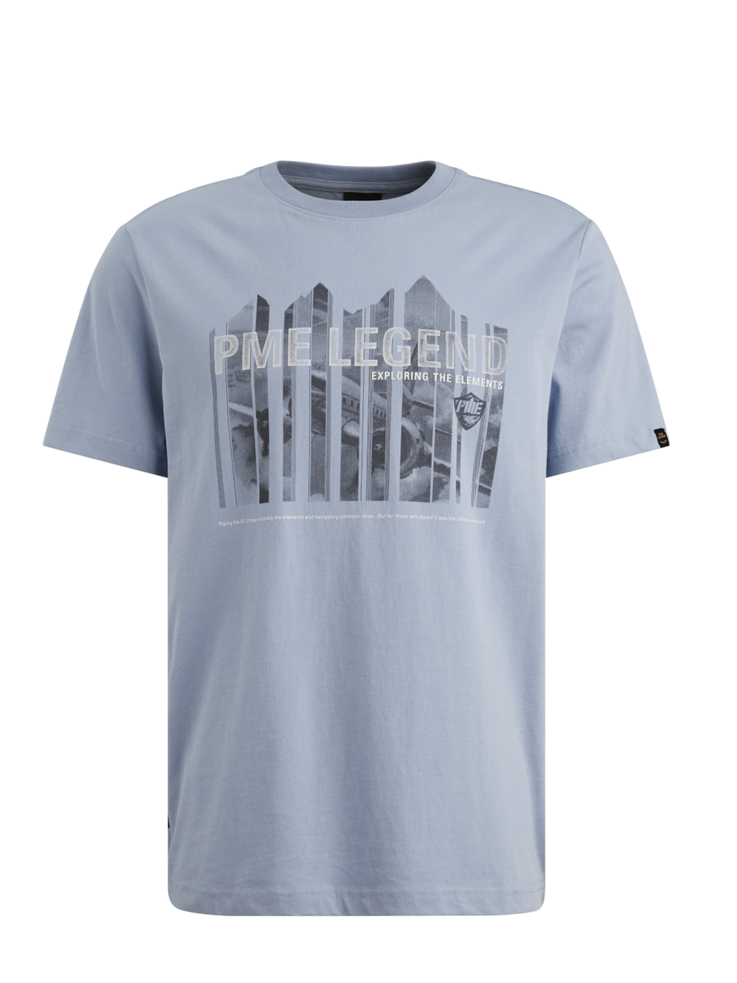 Pme-Legend Shirt 'PME Legend - Heren t-shirt' in Grey: front