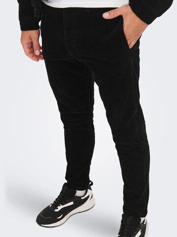 Only & Sons Regular Pants 'Avi' in Black